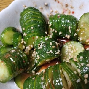 常備菜にも☆ごま香る・きゅうりの麺つゆ漬け